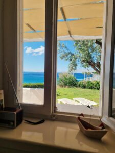 Blue maisonette Traditional Loukoulos Samos Kampos Marathokampos House Votsalakia Hotel Summer Accommodation samos Sea view Accomodation Airbnb